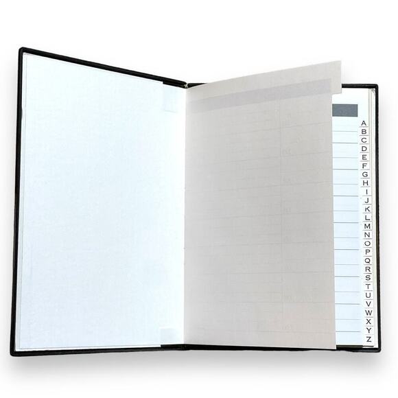 VTG Japanese Laquer Address Book Calla Lily Grass Silver Foil Butterflies Japan - Picture 5 of 12